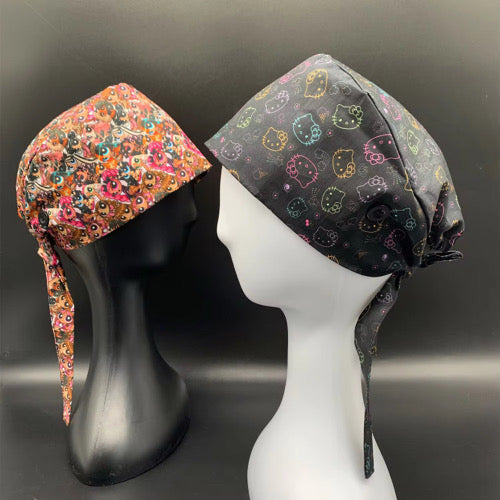 Black Hello Kitty Scrub Cap